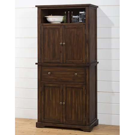 Dining Cabinet with Chalk and Cork Board, 4 Shelves and 2 Drawers